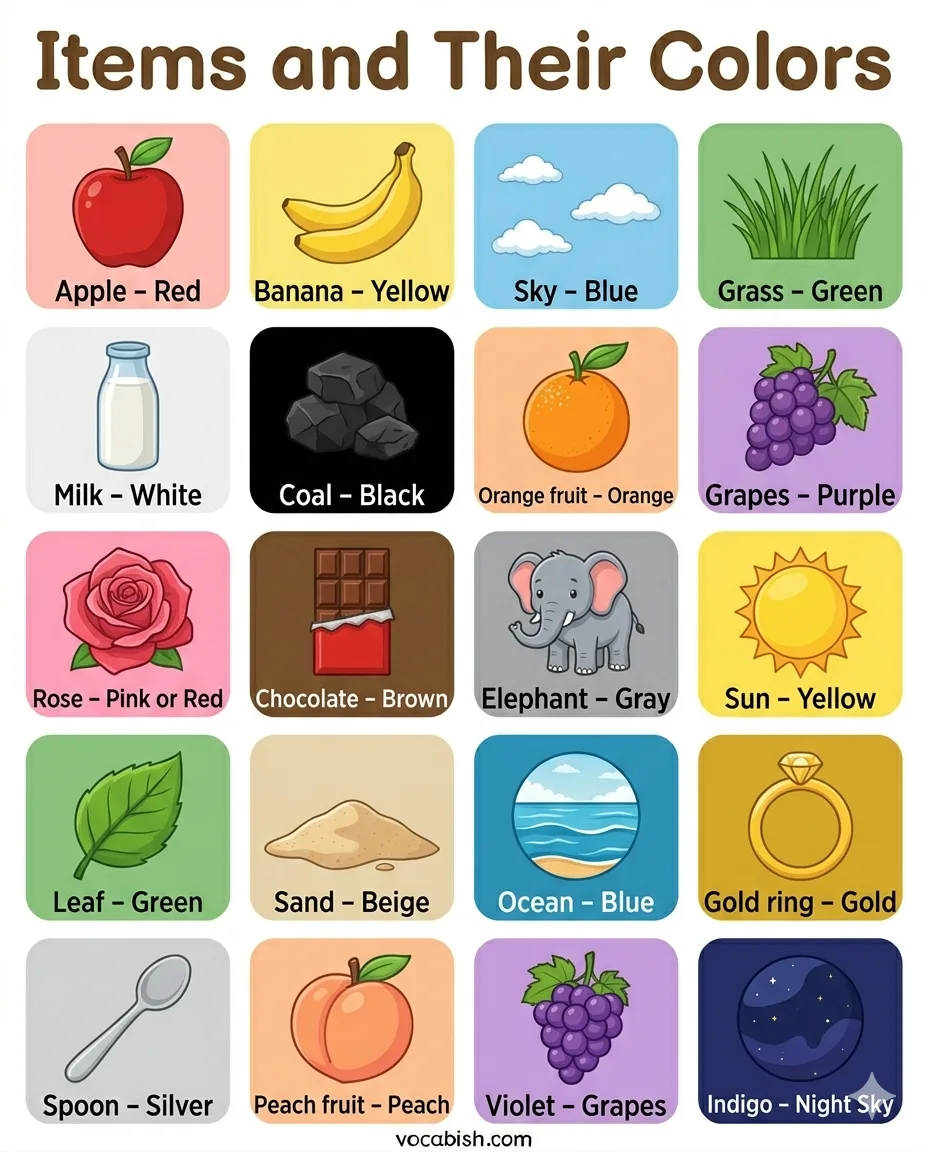 Items and Their Colors