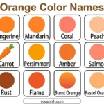 Orange Color Names in English