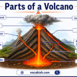 Parts of a Volcano with Names, Functions, and Labeled Diagram