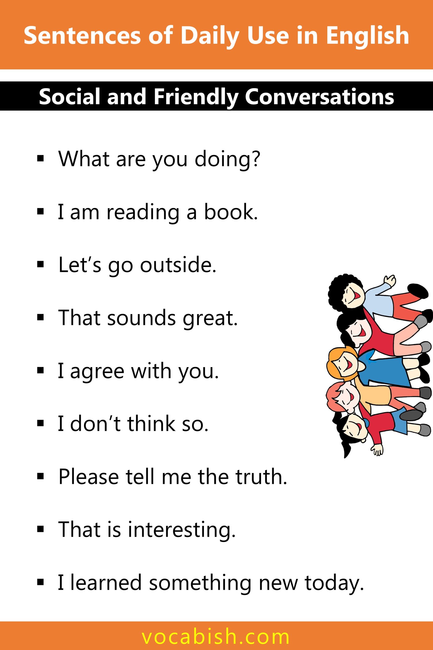 Social and Friendly Conversations