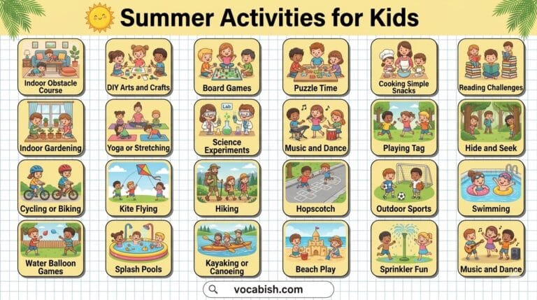 Summer Activities for Kids in English