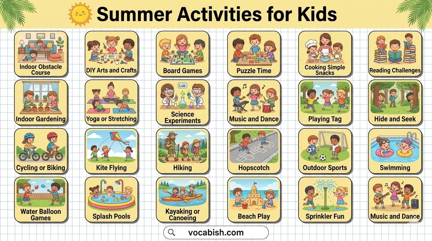 50+ Summer Activities for Kids: List and Pictures