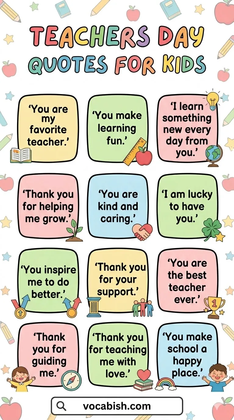Teachers Day Quotes for Kids