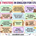 Tongue Twisters In English for Students