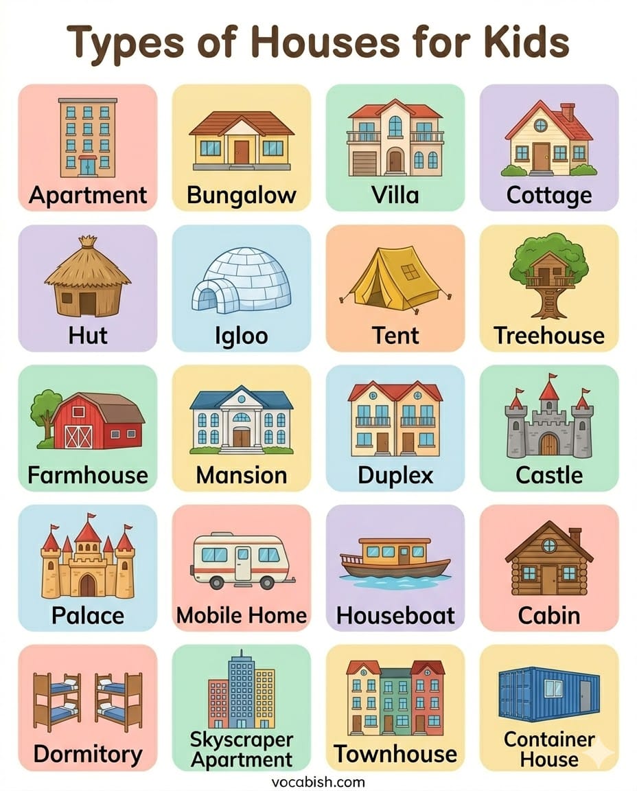 Types of Houses for Kids