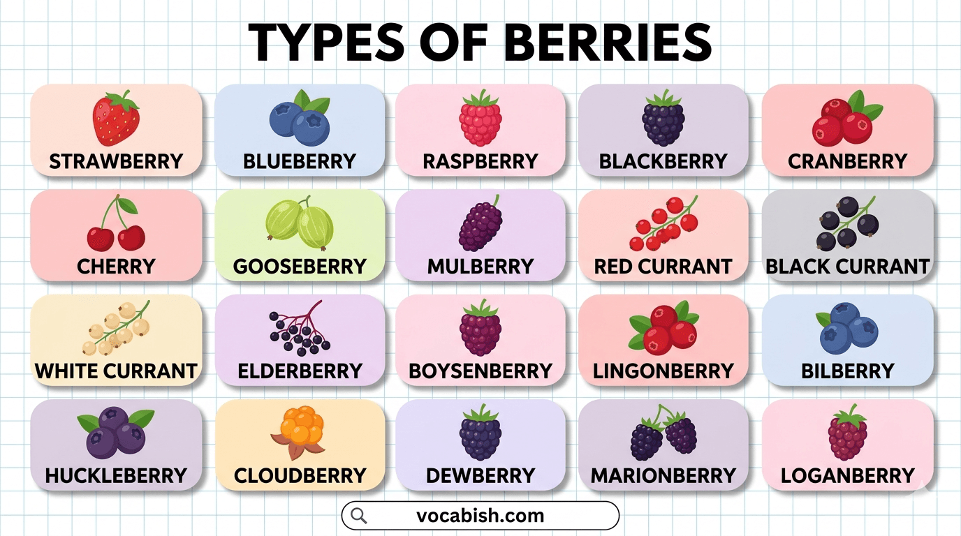 Different Types of Berries with Names and Pictures