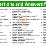 General Knowledge Questions for Kids