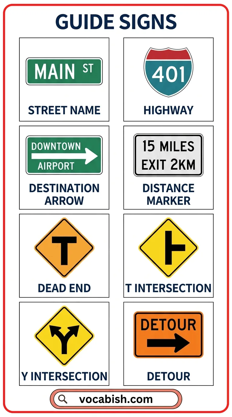 Guide Signs with Meanings