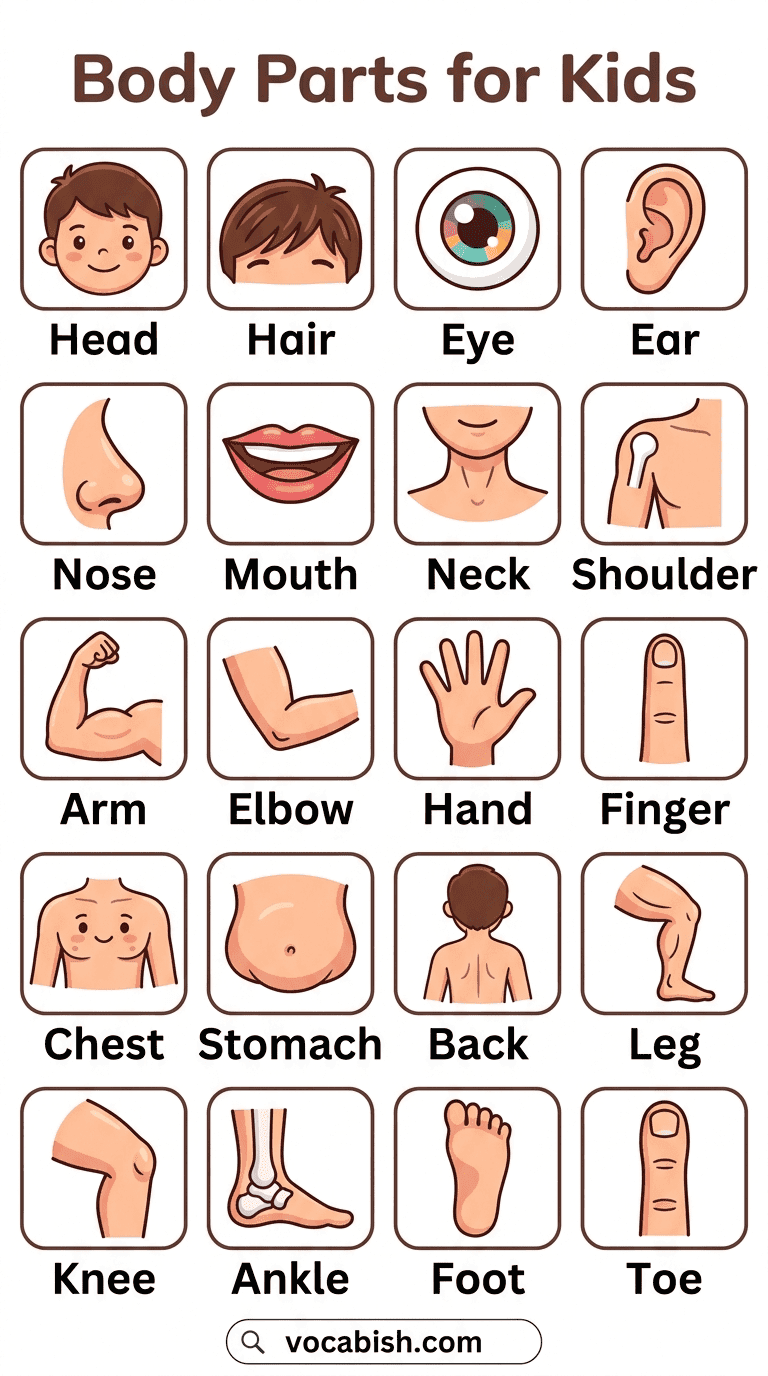Parts of the Body for Kids