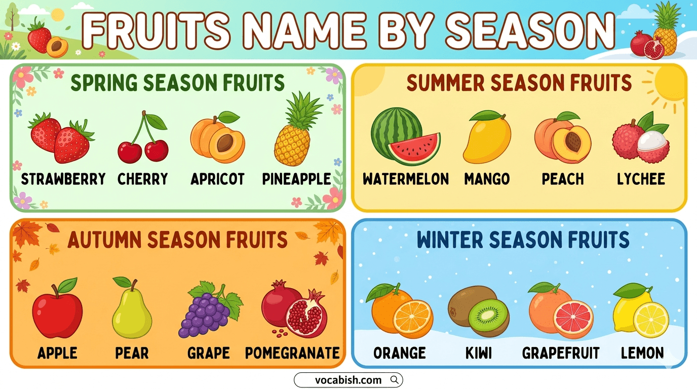 Seasonal Fruits and Their Pictures