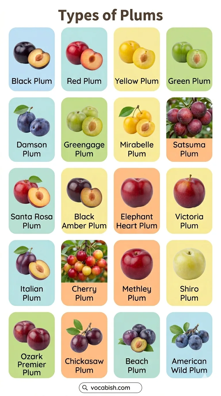 Types of Plums Fruit with Pictures