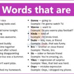 100 Common Words that are Slang