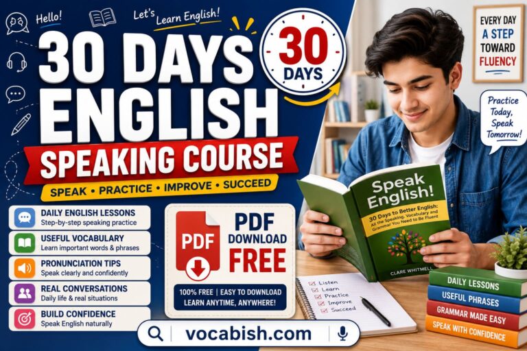 30 Days English Speaking Course Download Free