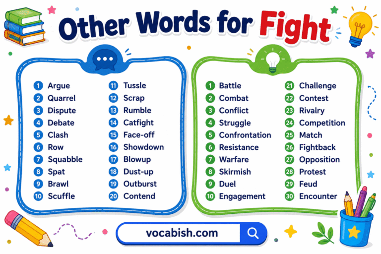 Another Words for Fight in English