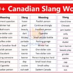 Canadian Slang Words