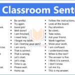 Classroom Sentences in English with PDF
