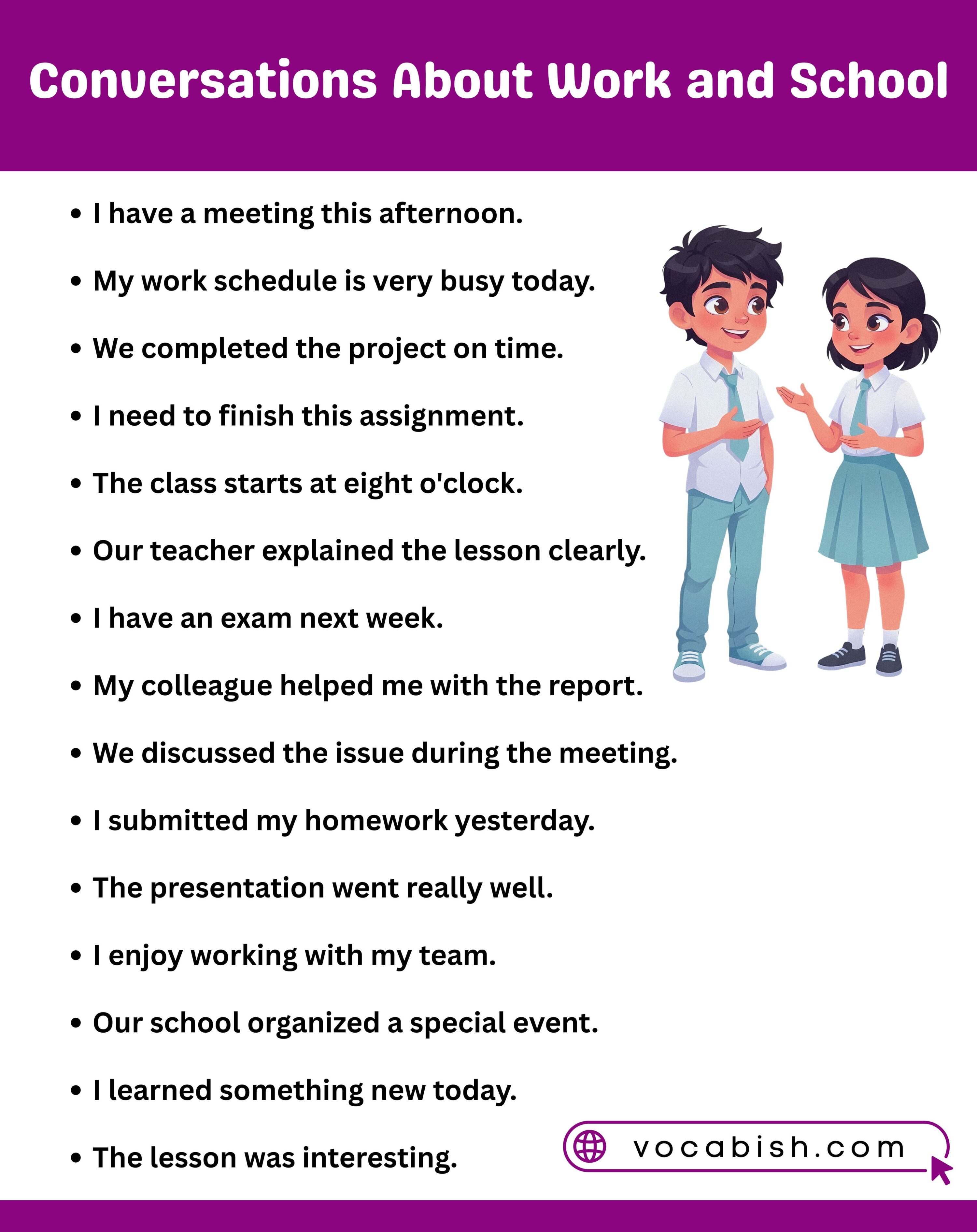 Conversations About Work and School