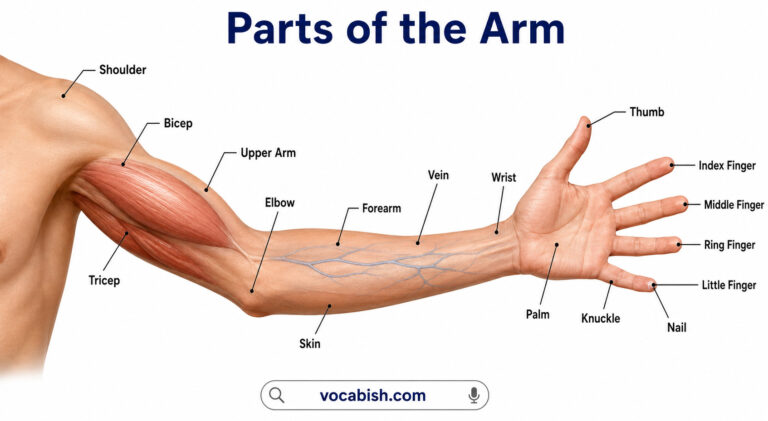 Different Parts of the Arm