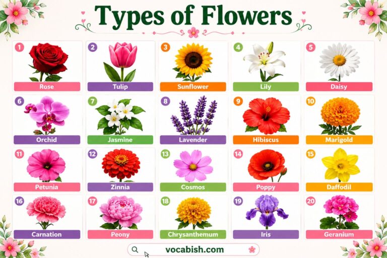 50 Popular Flower Names with Pictures