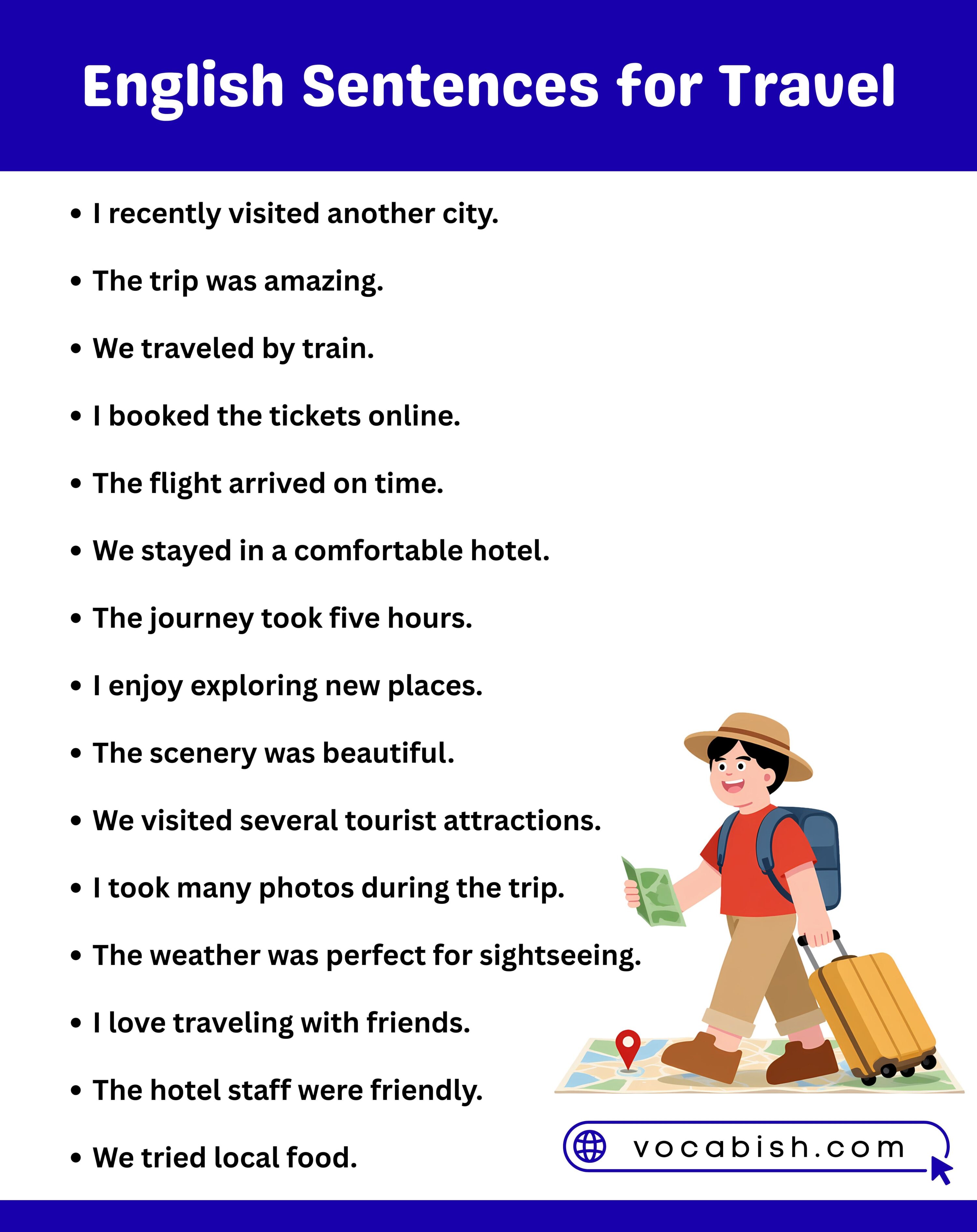 English Sentences for Travel