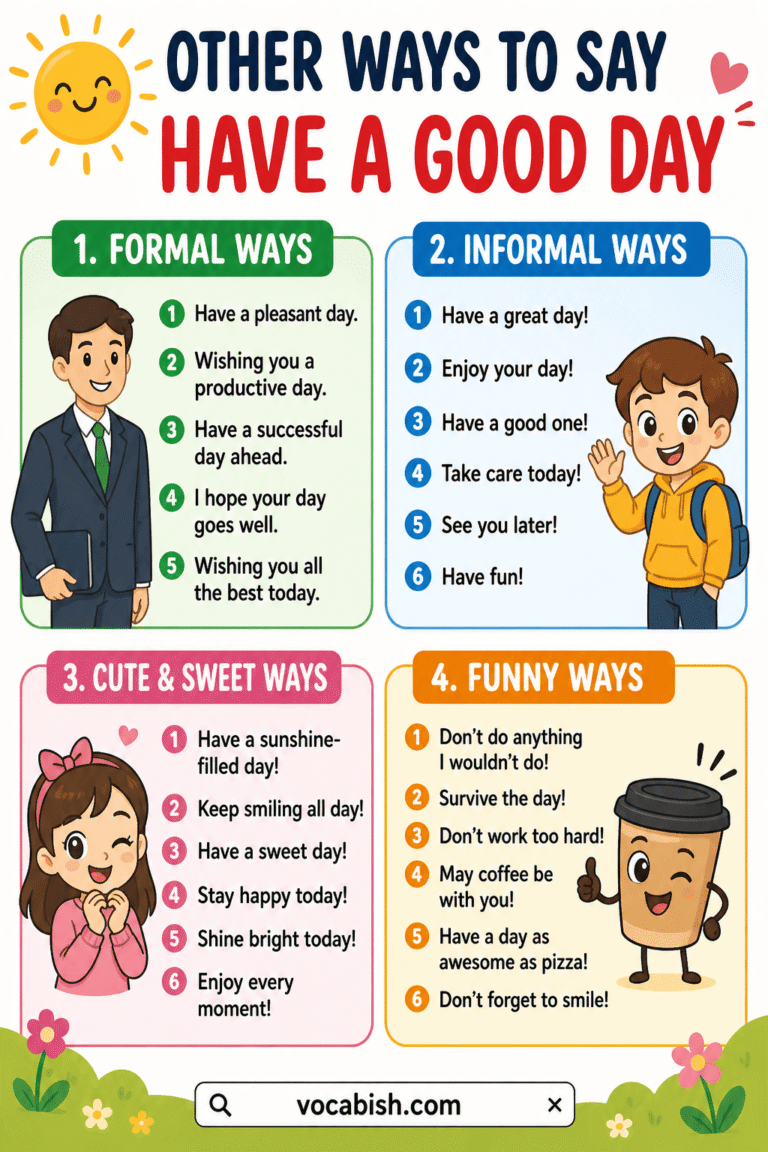 100+ Other Ways to Say Have a Good Day in English | Vocabish