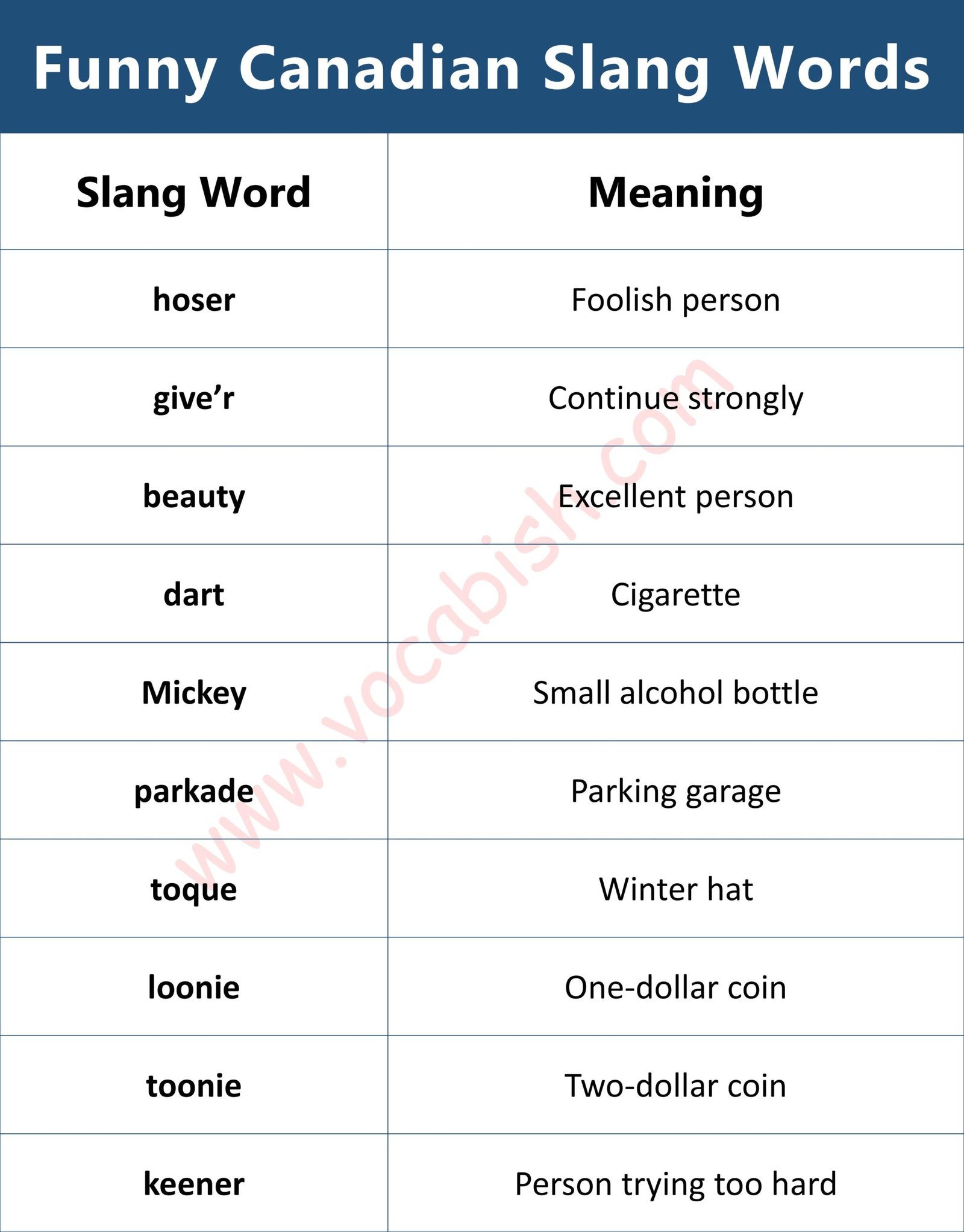 Slangs Sounds 120+ Canadian Slangs Words, Phrases, and Expressions | Vocabish