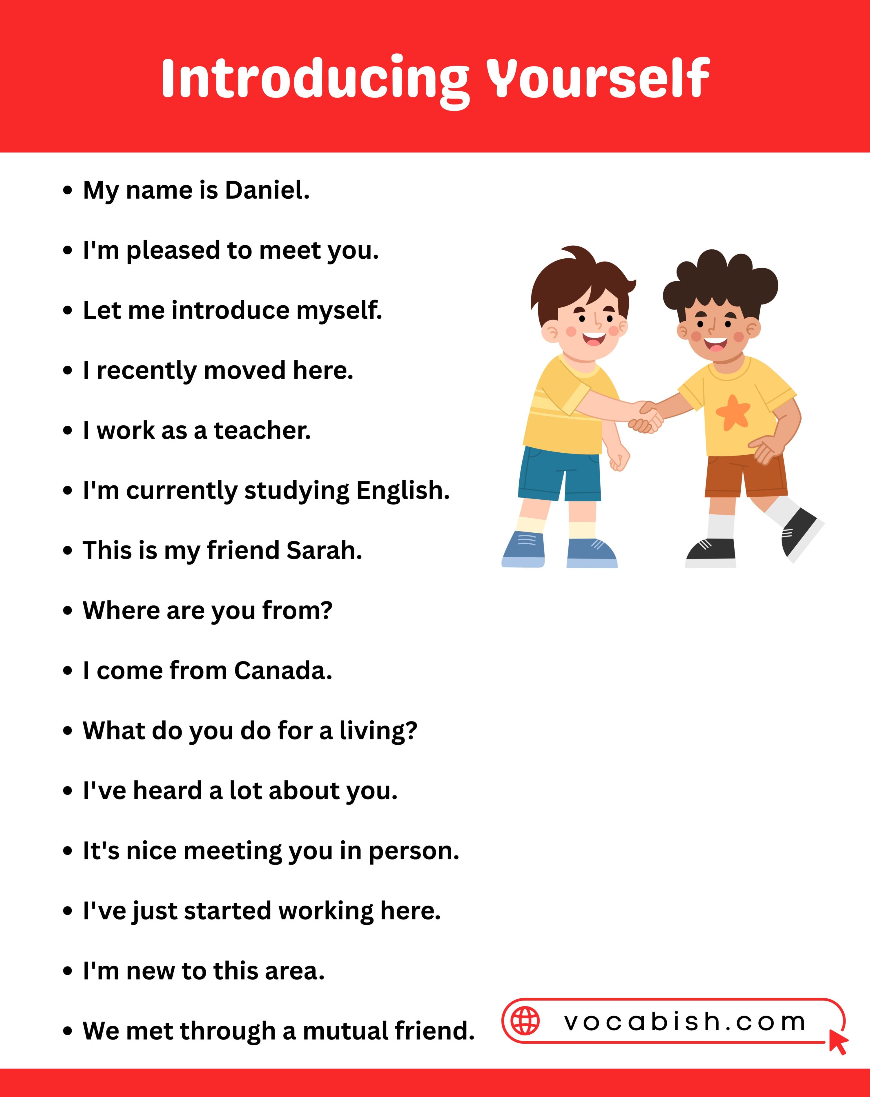 Introducing Yourself