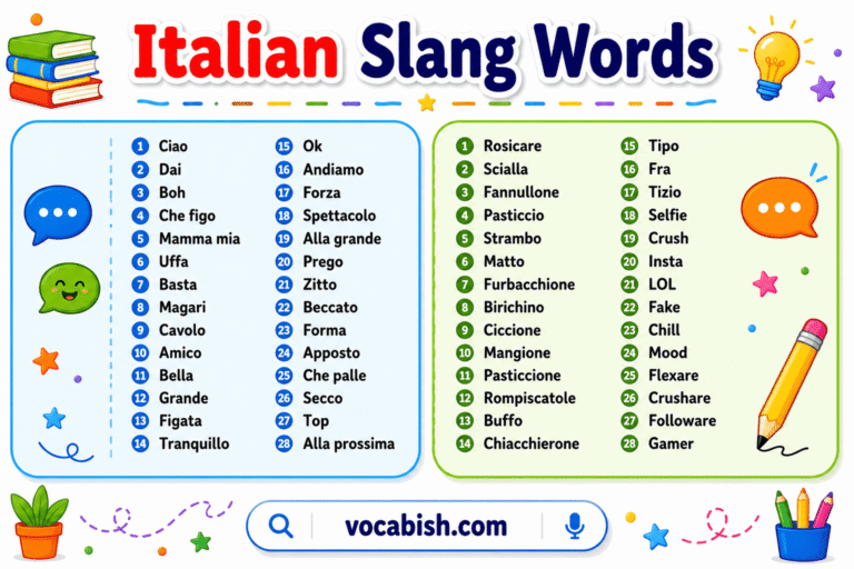 Italian Slang Words Explained with Meanings