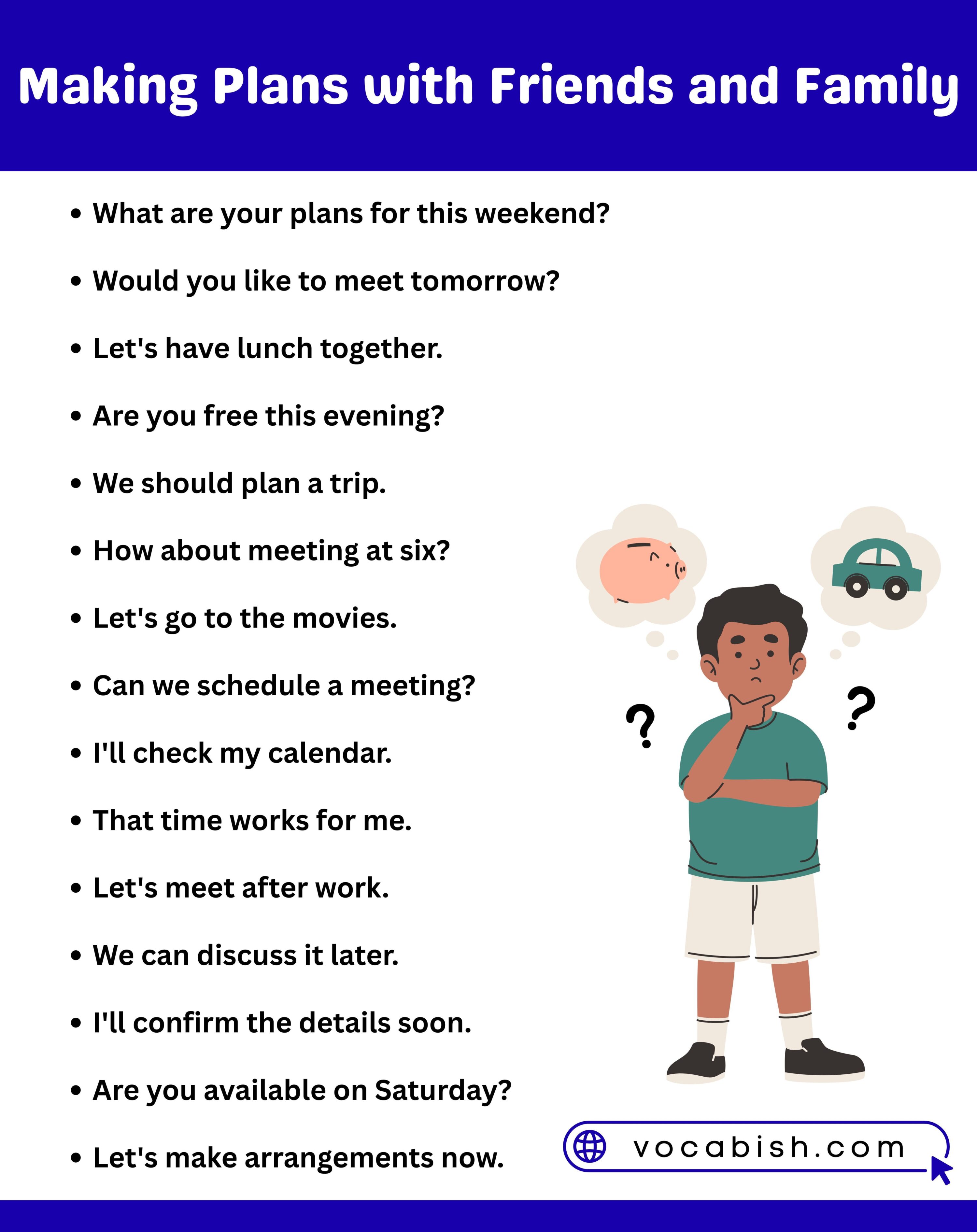 Making Plans with Friends and Family