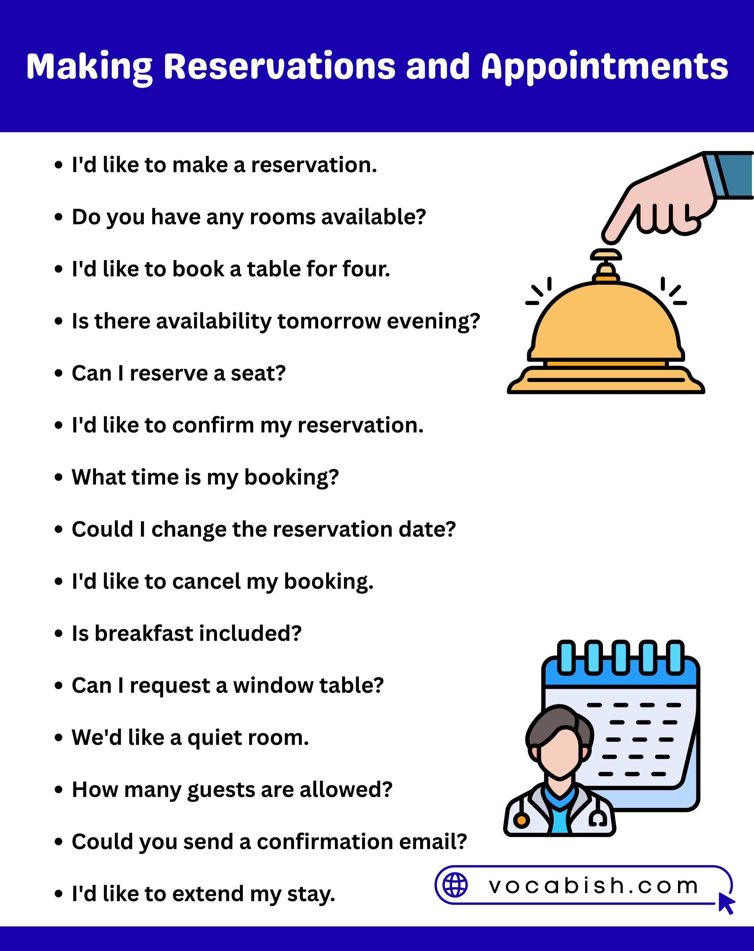 Making Reservations and Booking Appointments