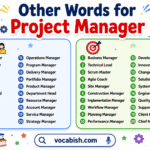 Other Words for Project Manager in English