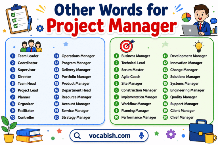 Other Words for Project Manager in English