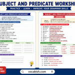 Subject and Predicate Worksheets with Answers
