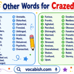 Synonyms for Crazed
