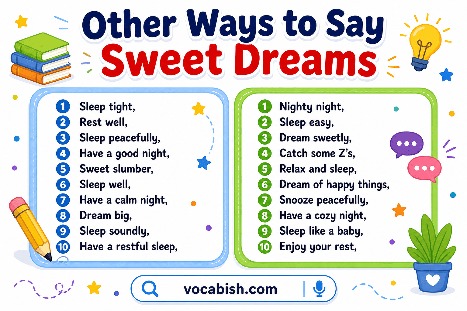 Ways to Say Sweet Dreams in English