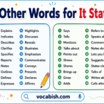 Words to Use Instead of It States