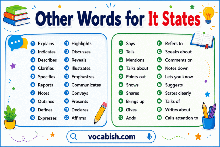 Words to Use Instead of It States
