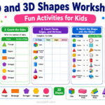 2D and 3D Shapes Worksheets with Answers and PDF