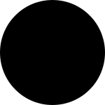 A circle is a round 2D shape. Every point on the circle is the same distance from its center.