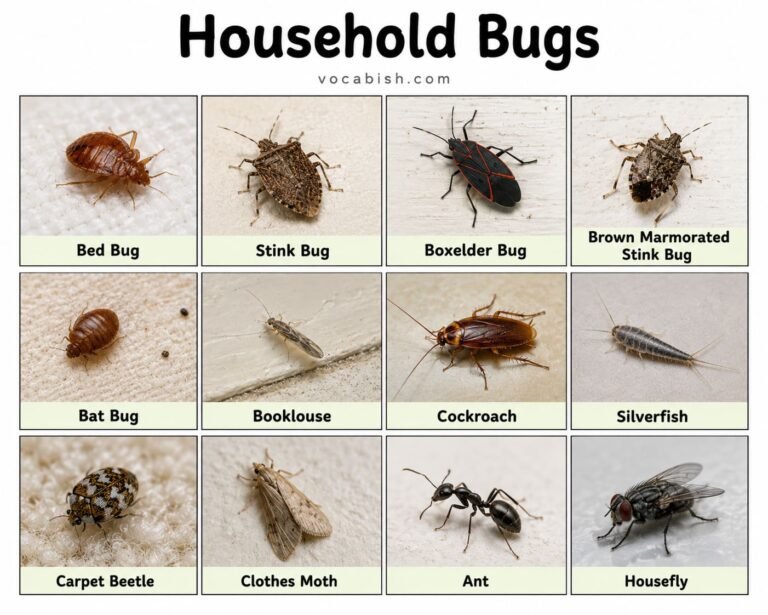 Types of Bugs: Common Bug Names in English with Pictures | Vocabish