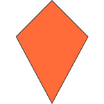 A kite is a quadrilateral with two pairs of equal adjacent sides.