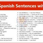 Sentences in Spanish with English Translations and PDF