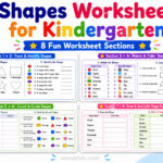 Shapes Worksheet for Kindergarten with Answers and PDF