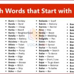 Spanish B Words with Meanings