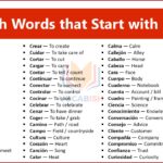 Spanish Words That Start with C