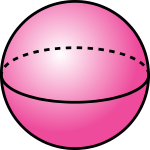 A sphere is a perfectly round 3D shape. Every point on its surface is the same distance from its center.