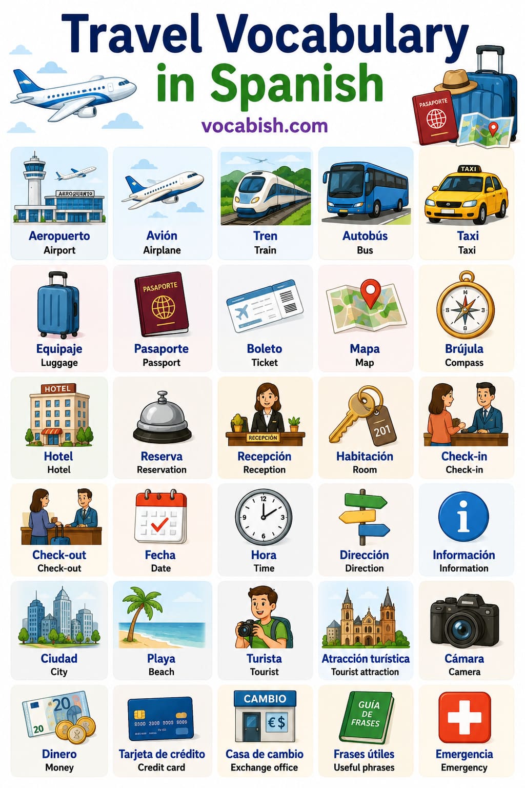Travel Vocabulary in Spanish
