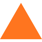 A triangle has three sides and three corners.