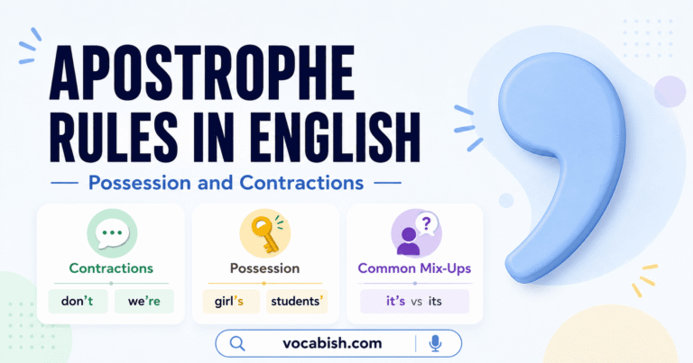 Apostrophe Explained with Rules and Examples