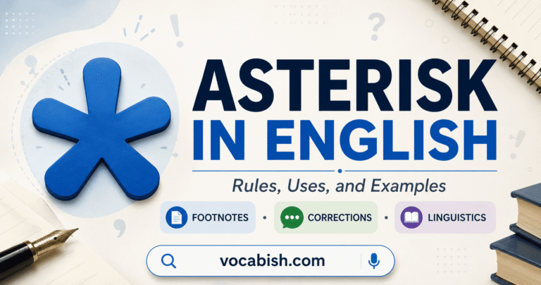 Asterisk in English with Rules and Examples